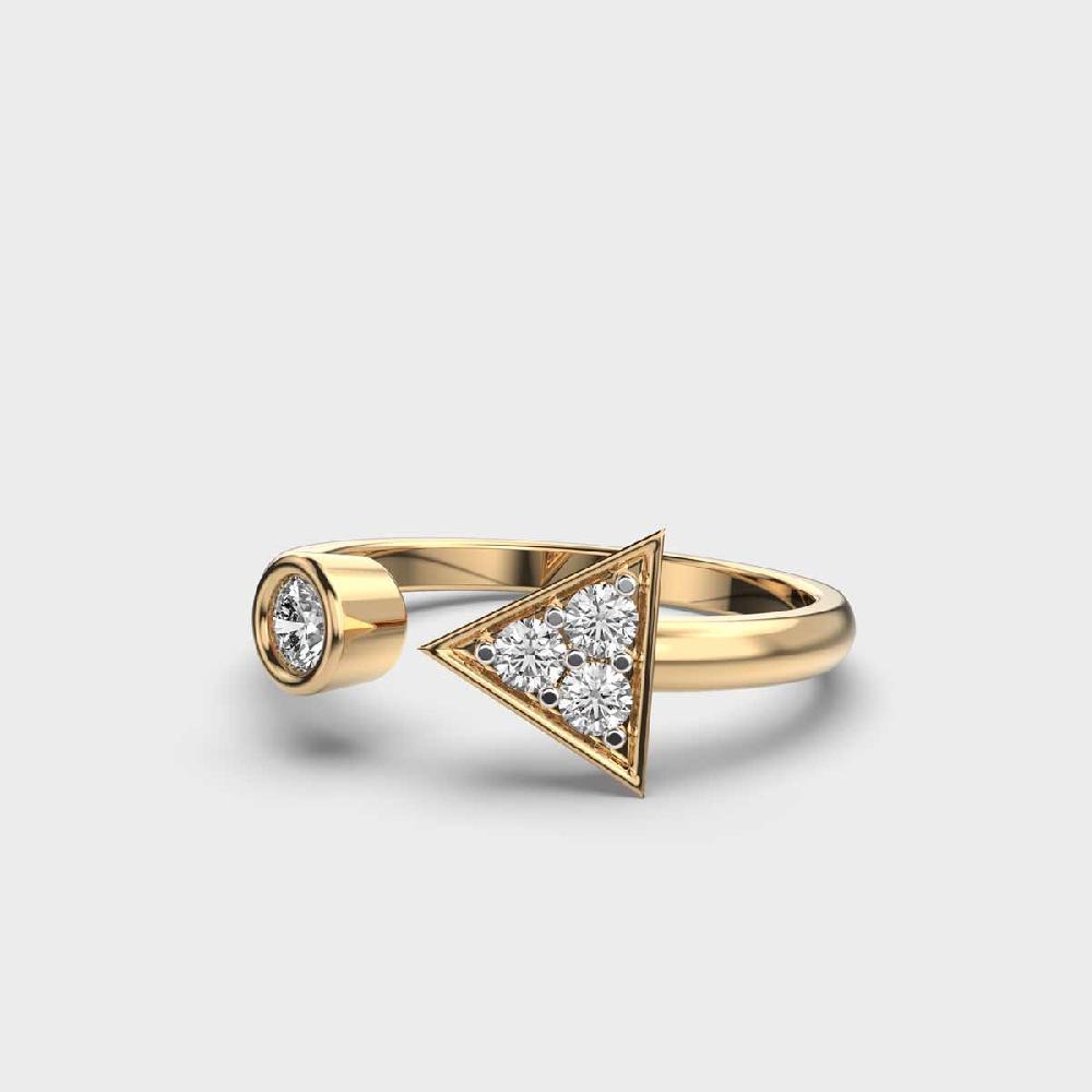 Opulent Oasis 10K Diamond Ring