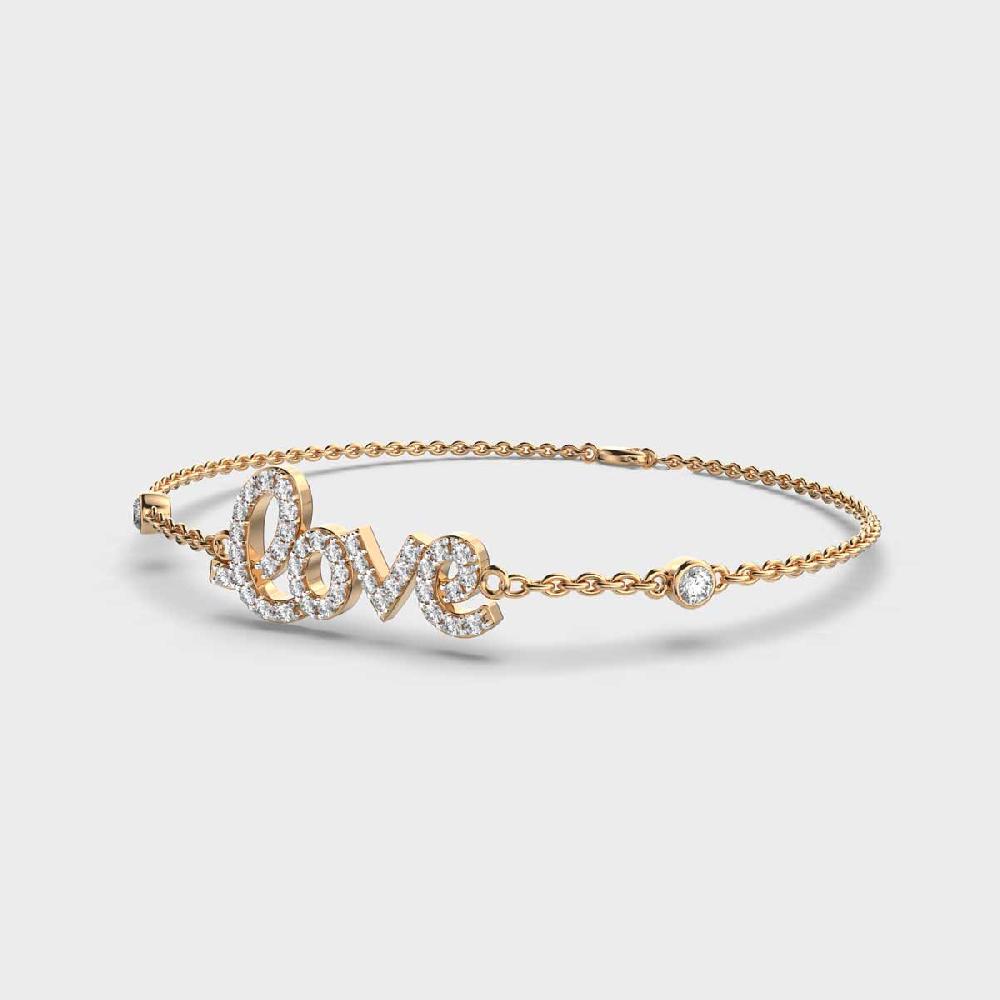 Serene Sparkle 10K Women's Diamond Bangle