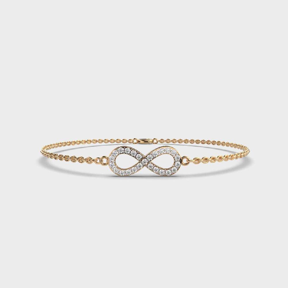 Timeless Allure 10K Diamond Link Bracelet