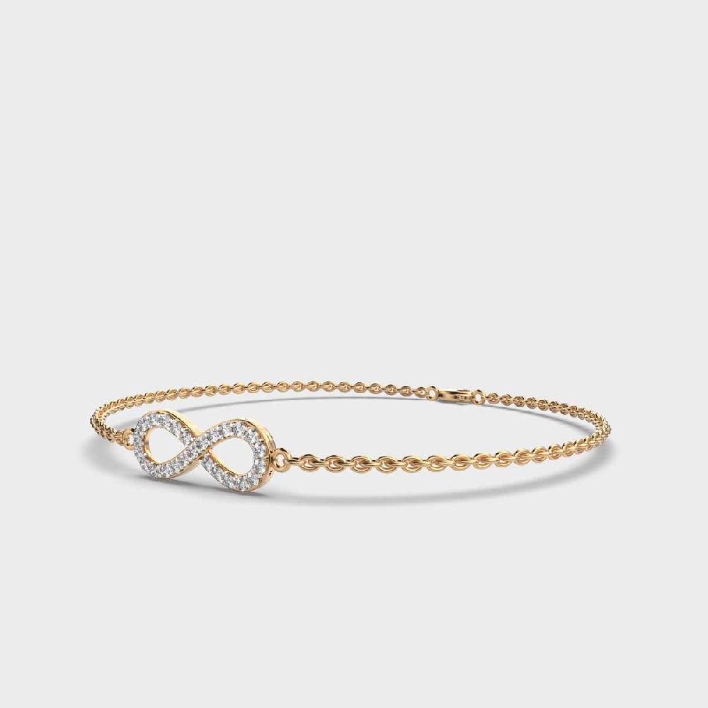 Timeless Allure 10K Diamond Link Bracelet