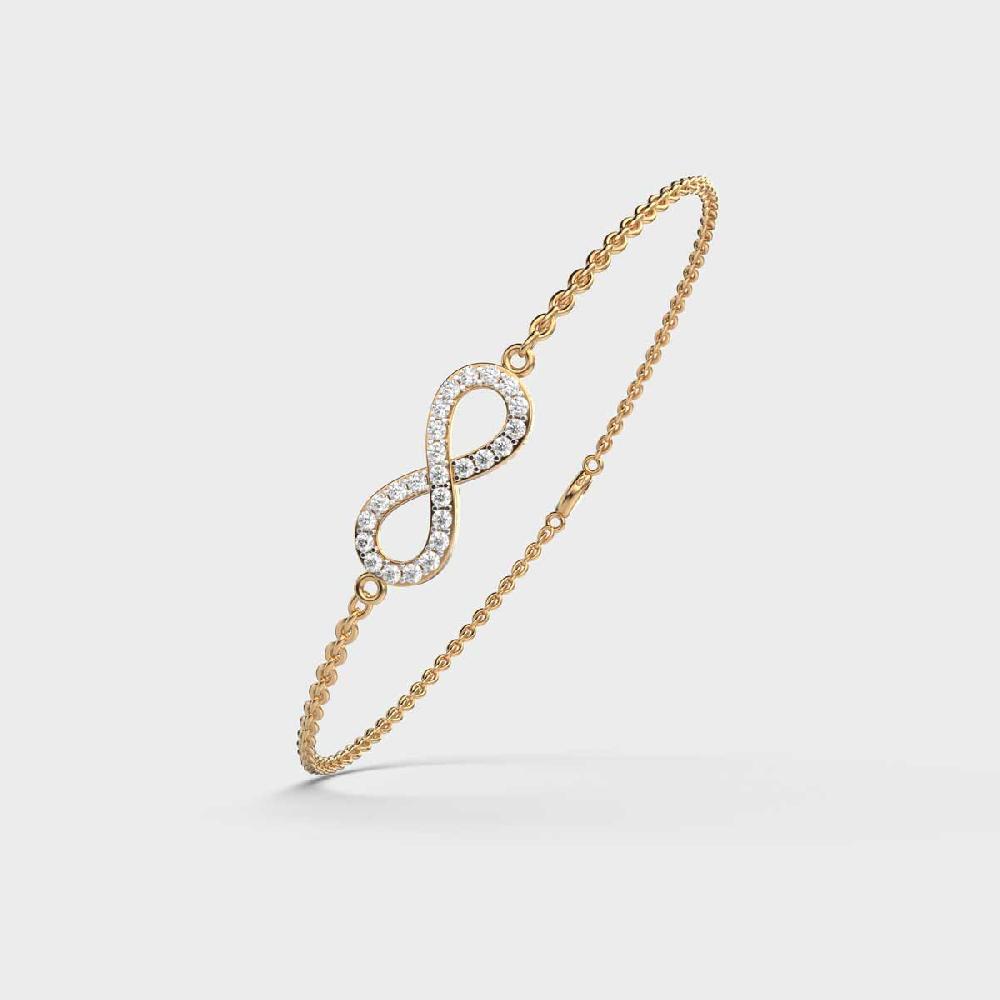 Timeless Allure 10K Diamond Link Bracelet