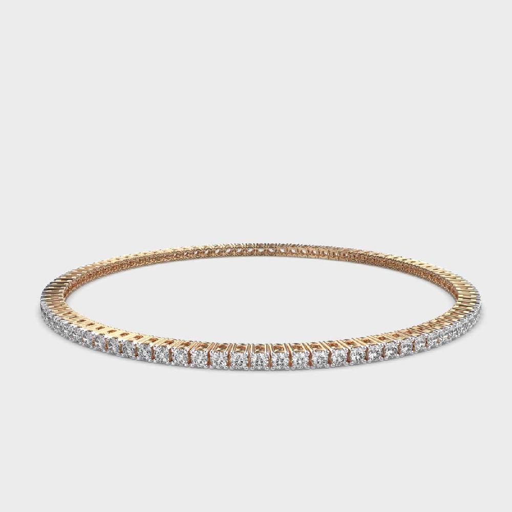 Classic Grace 10K Diamond Line Bracelet