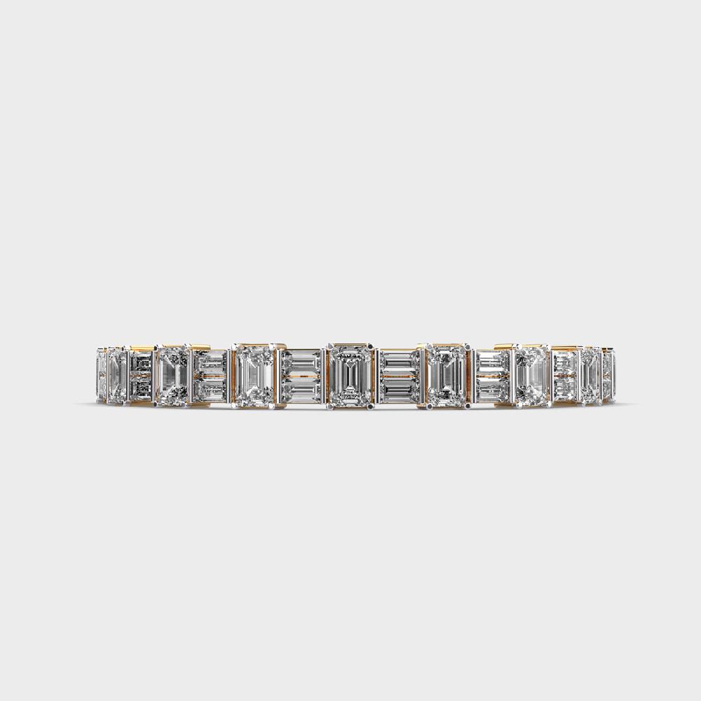 Princess Panache 10K Purity Diamond Cuff