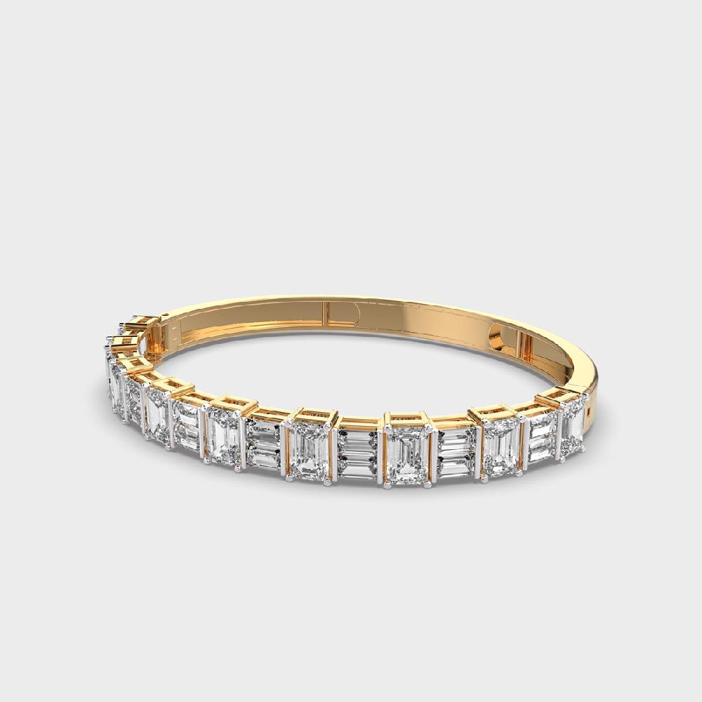 Princess Panache 10K Purity Diamond Cuff