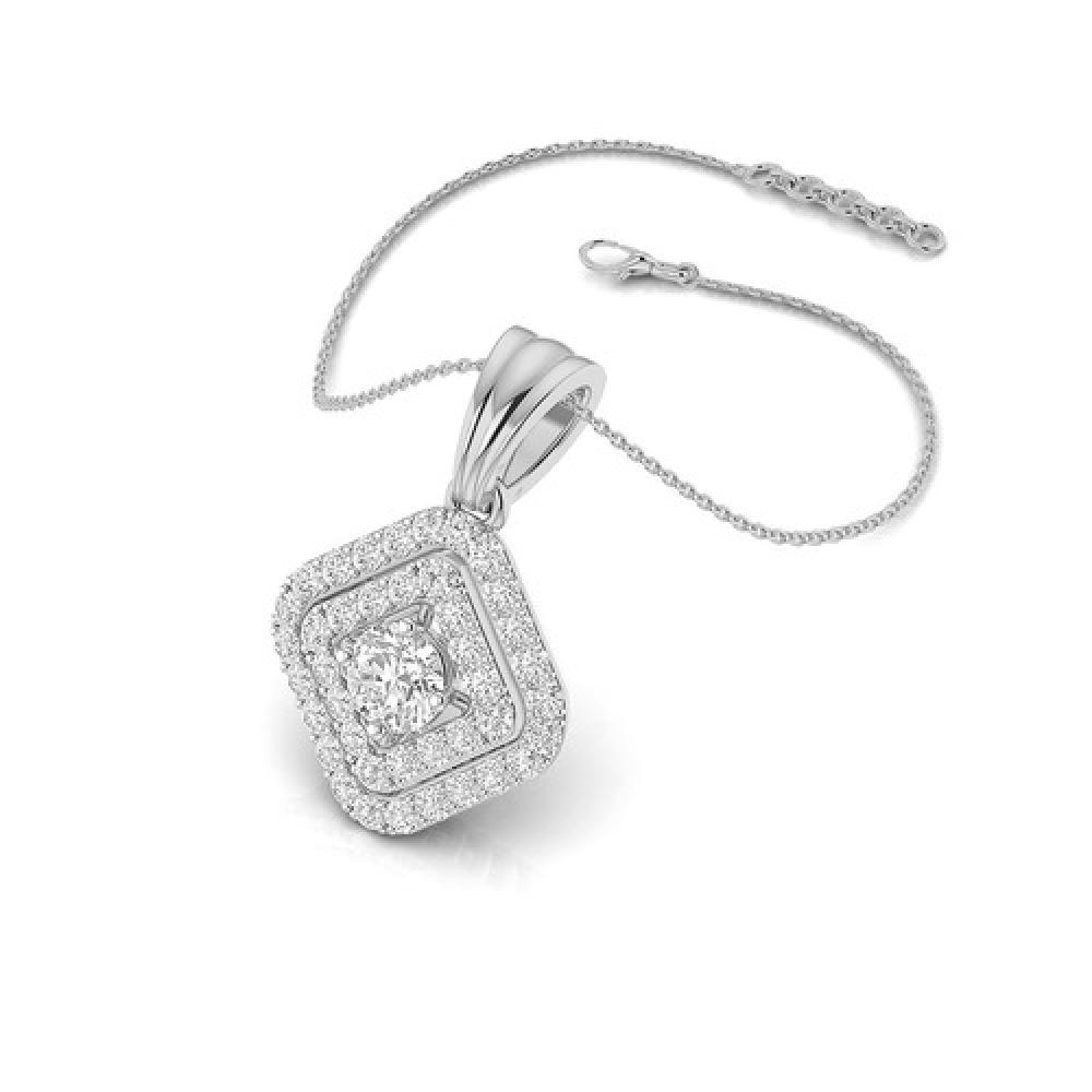 Ravishing Rhombus Solitaire Diamond necklace