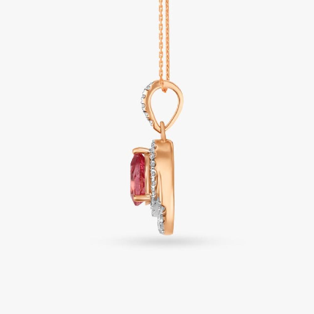 Warm Glow Diamond Pendant