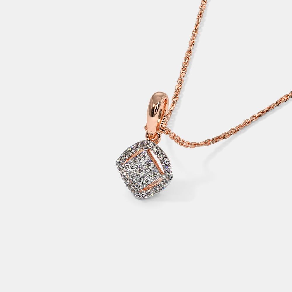 Diamond Pendant In 18Kt Rose Goldwith Diamonds