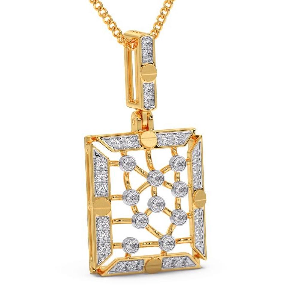 Vivaan Mens Diamond Pendant