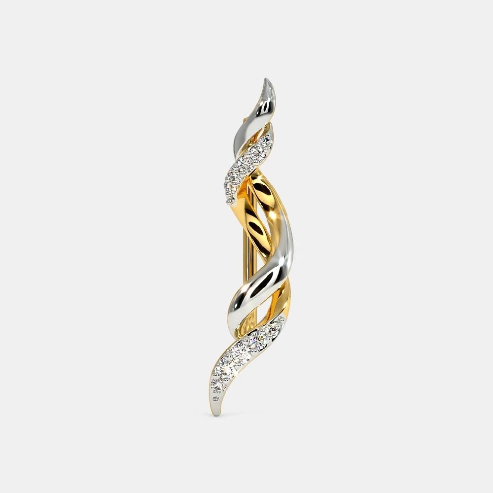 The Entwined Ribbon Ear Cuffs