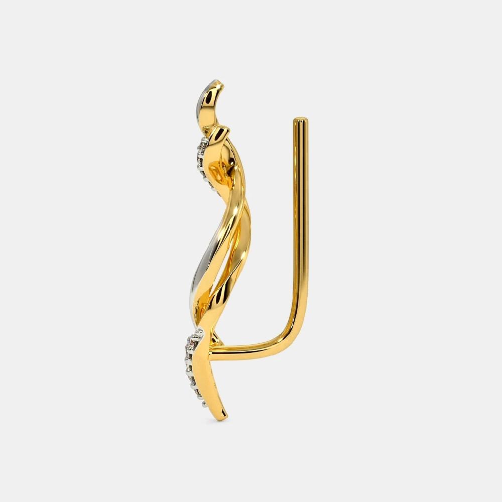 The Entwined Ribbon Ear Cuffs