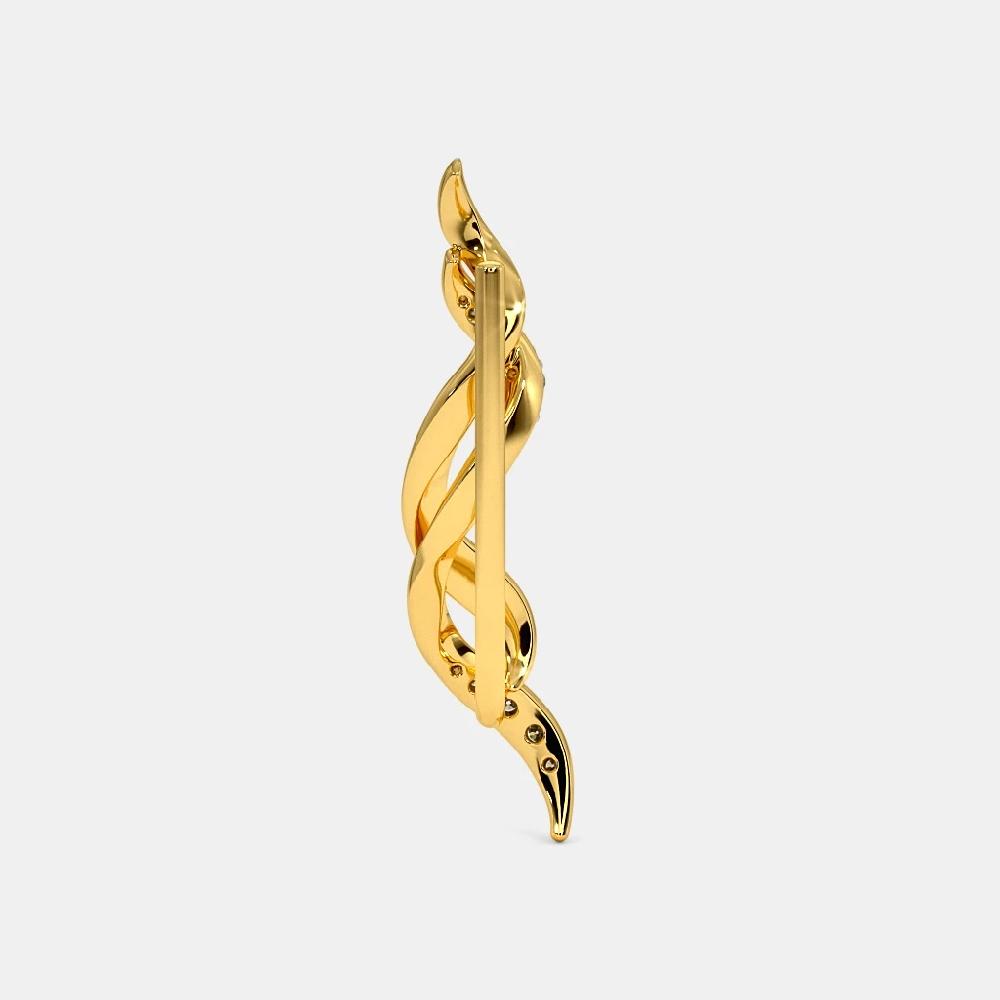 The Entwined Ribbon Ear Cuffs