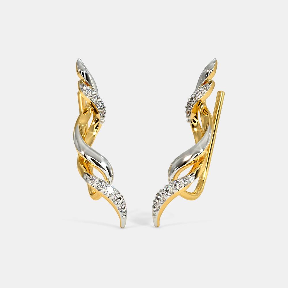The Entwined Ribbon Ear Cuffs