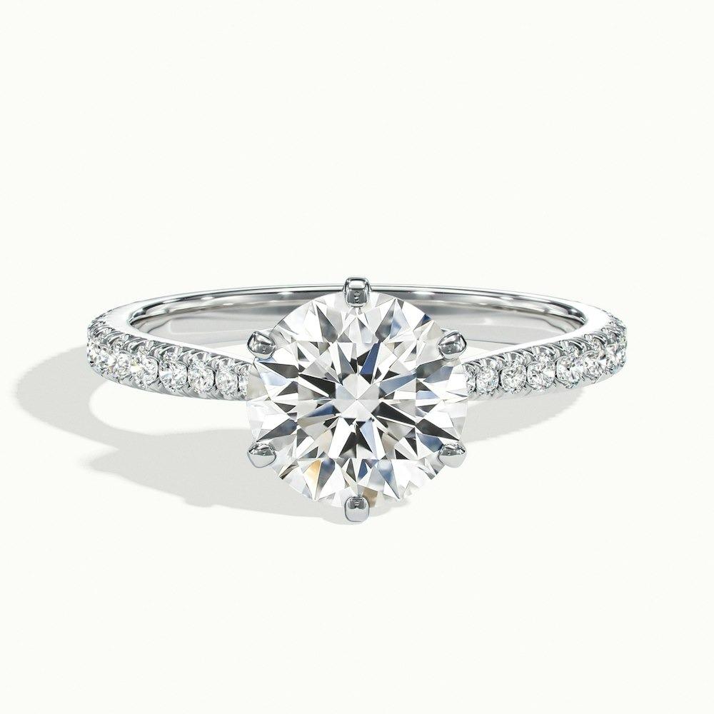 Beaumount Scallop Prong Round CVD Diamond Ring