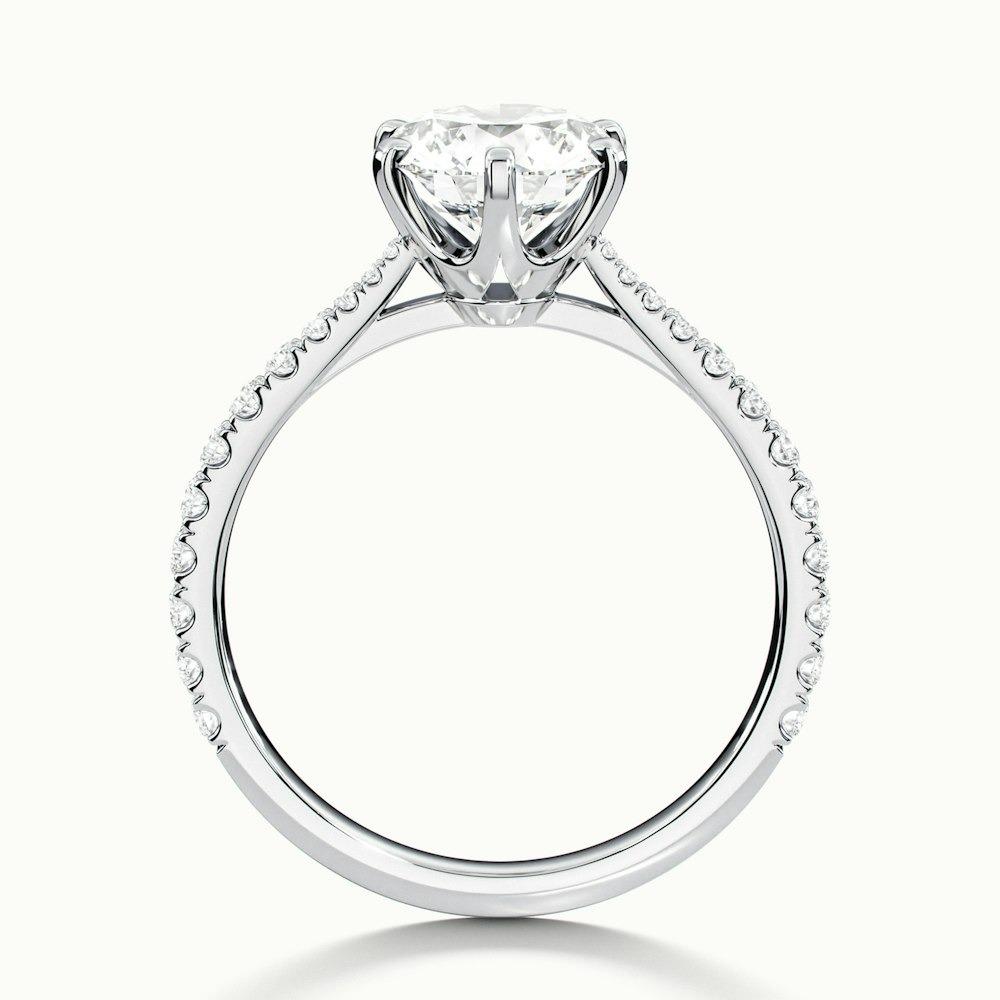 Beaumount Scallop Prong Round CVD Diamond Ring