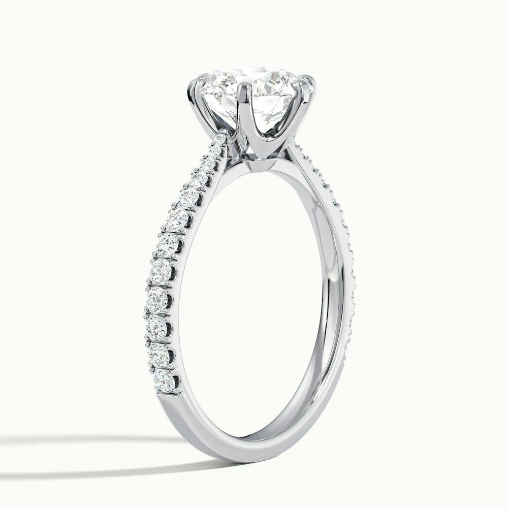 Beaumount Scallop Prong Round CVD Diamond Ring