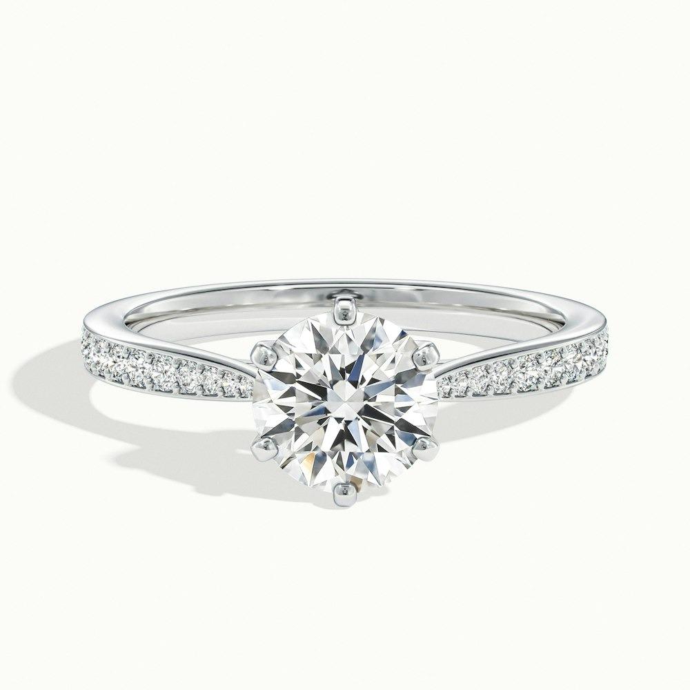 Beaumount Pave Prong Round CVD Diamond Ring