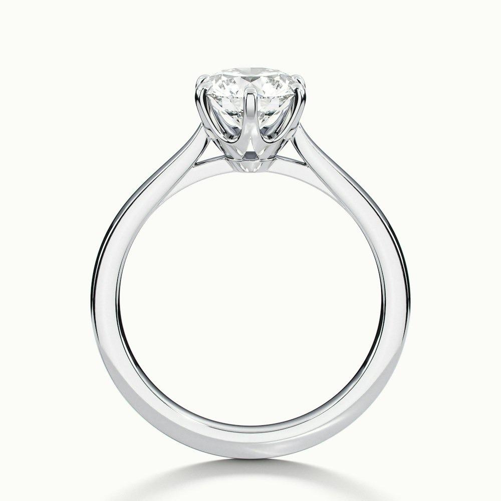 Beaumount Plain Prong Round CVD Diamond Ring