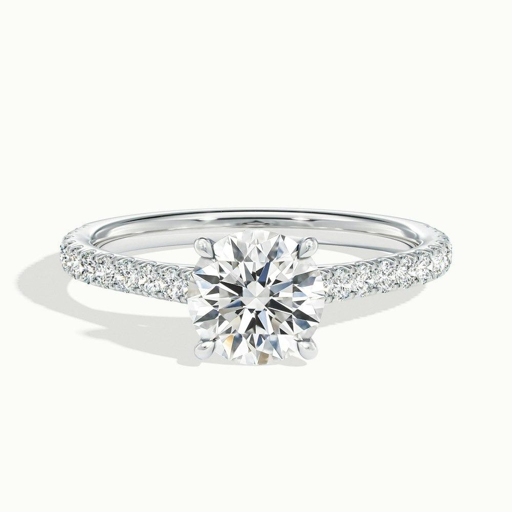 Crawford Scallop Prong Round CVD Diamond Ring