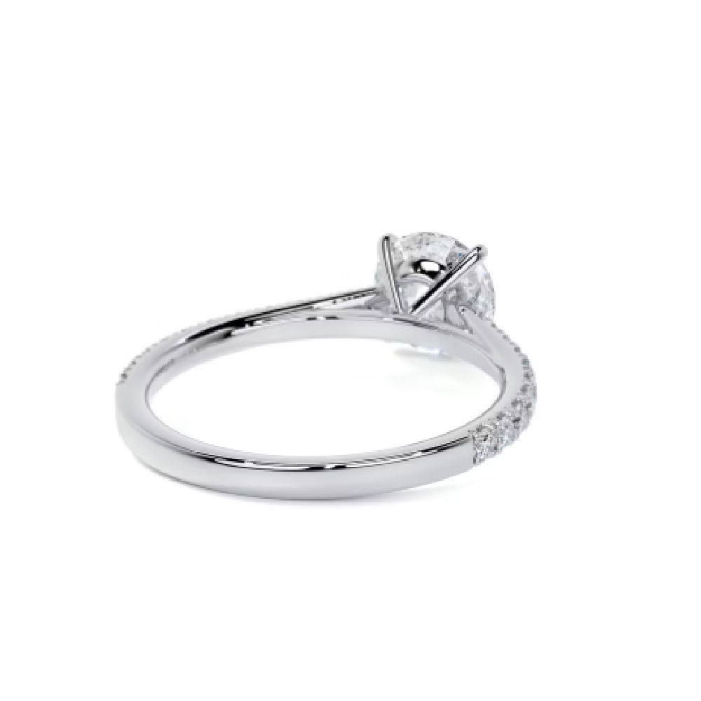 Crawford Scallop Prong Round CVD Diamond Ring