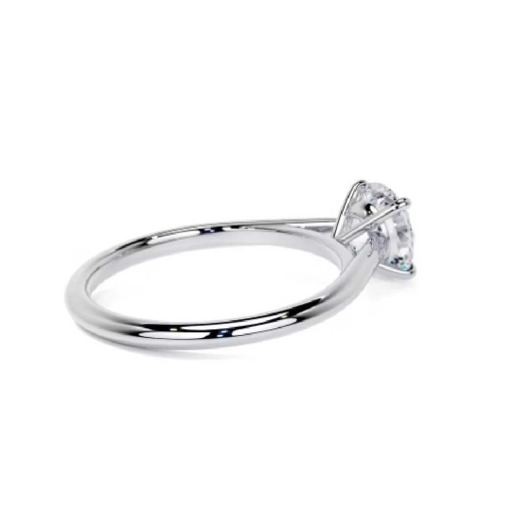 Crawford Plain Prong Round CVD Diamond Ring