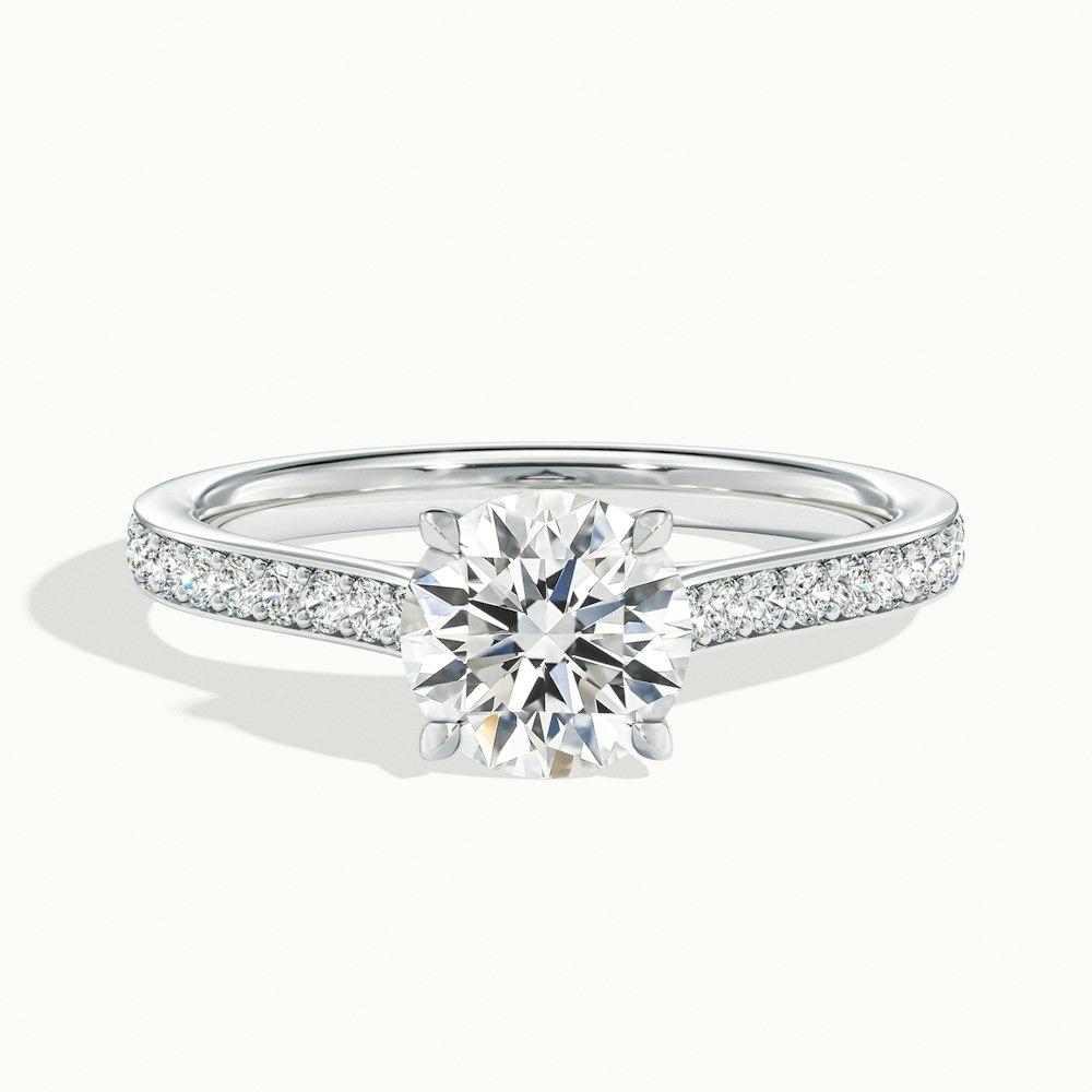 Bardot Pave Prong Round CVD Diamond Ring