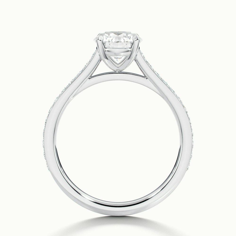 Bardot Pave Prong Round CVD Diamond Ring