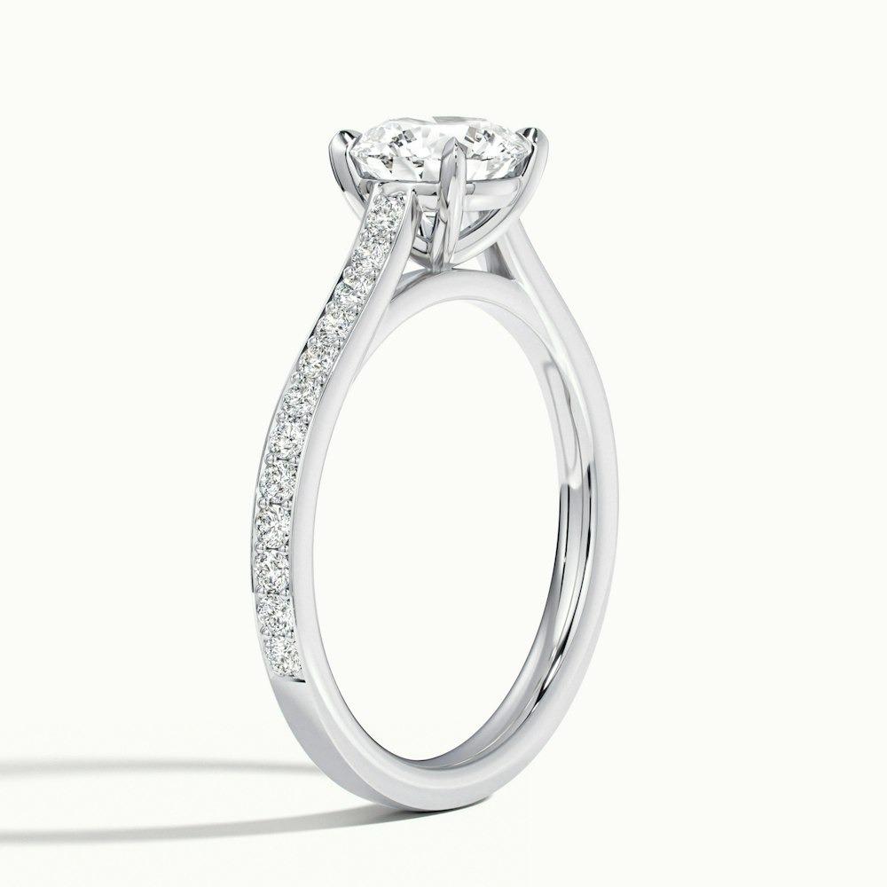 Bardot Pave Prong Round CVD Diamond Ring