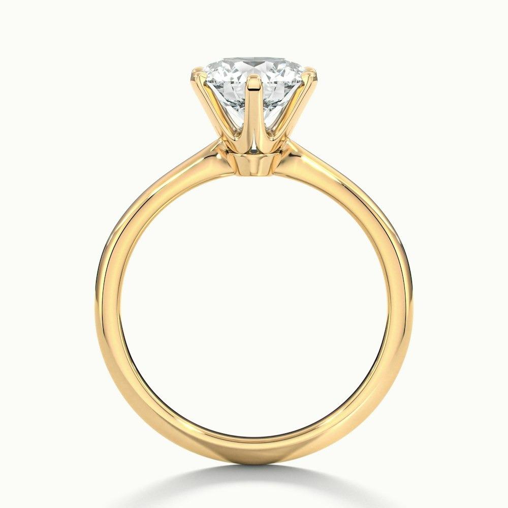 Fontaine Plain Prong Round CVD Diamond Ring