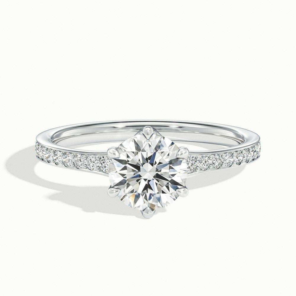 Blondell Pave Prong Round CVD Diamond