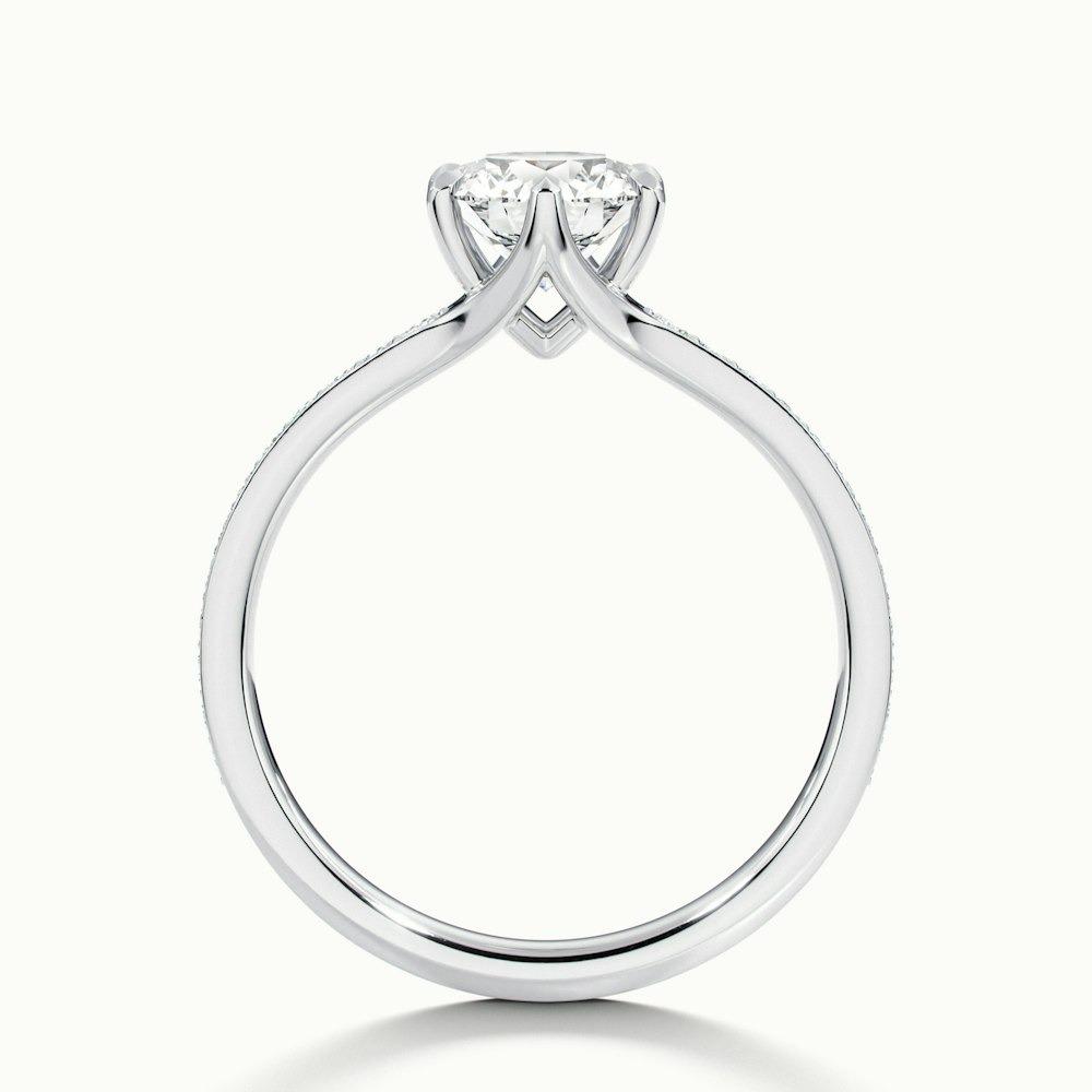 Blondell Pave Prong Round CVD Diamond