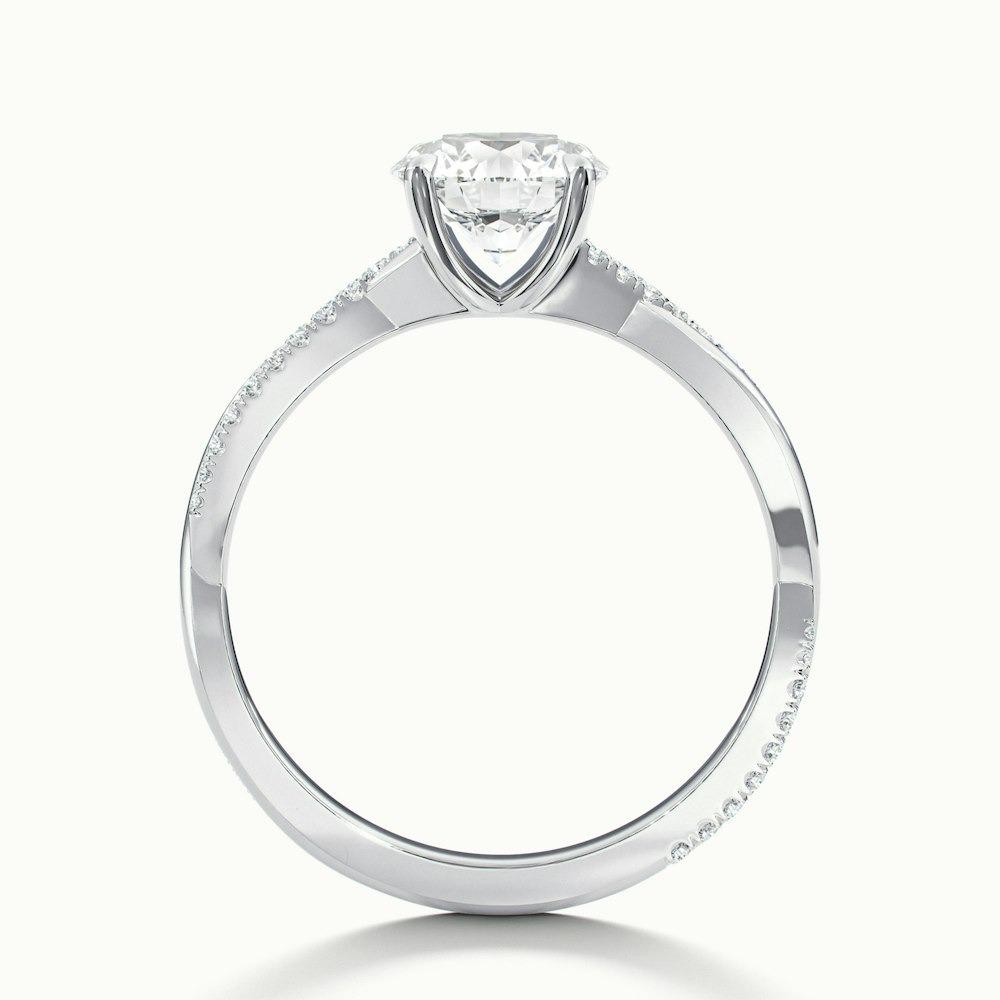 Blondell Scallop Prong Round CVD Diamond