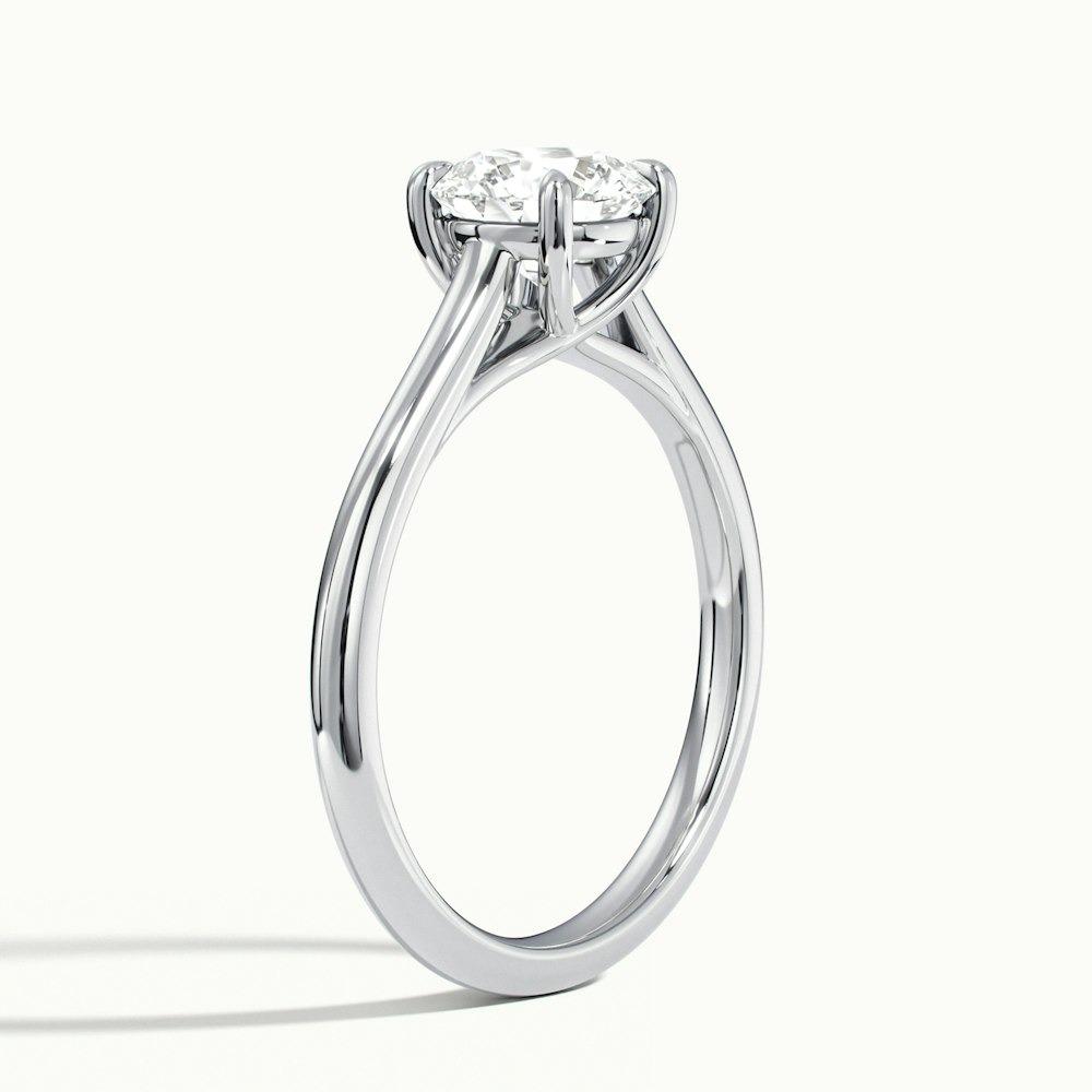 Temple Plain Prong Round CVD Diamond