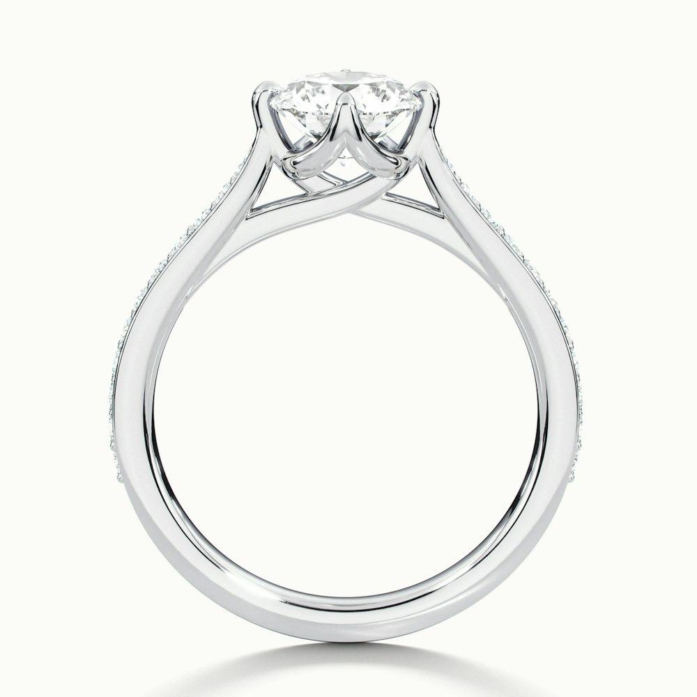 Loren Pave Prong Round CVD Diamond