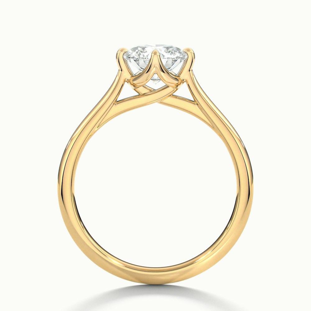 Loren Plain Prong Round CVD Diamond