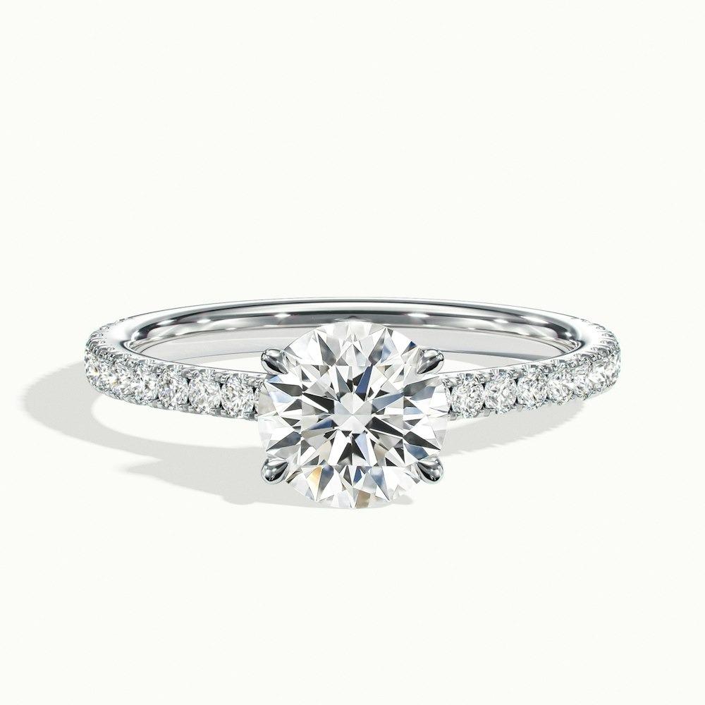 Harlow Scallop Prong Round CVD Diamond Ring