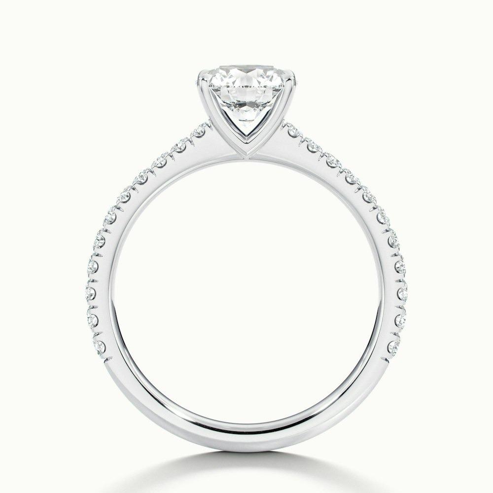 Harlow Scallop Prong Round CVD Diamond Ring