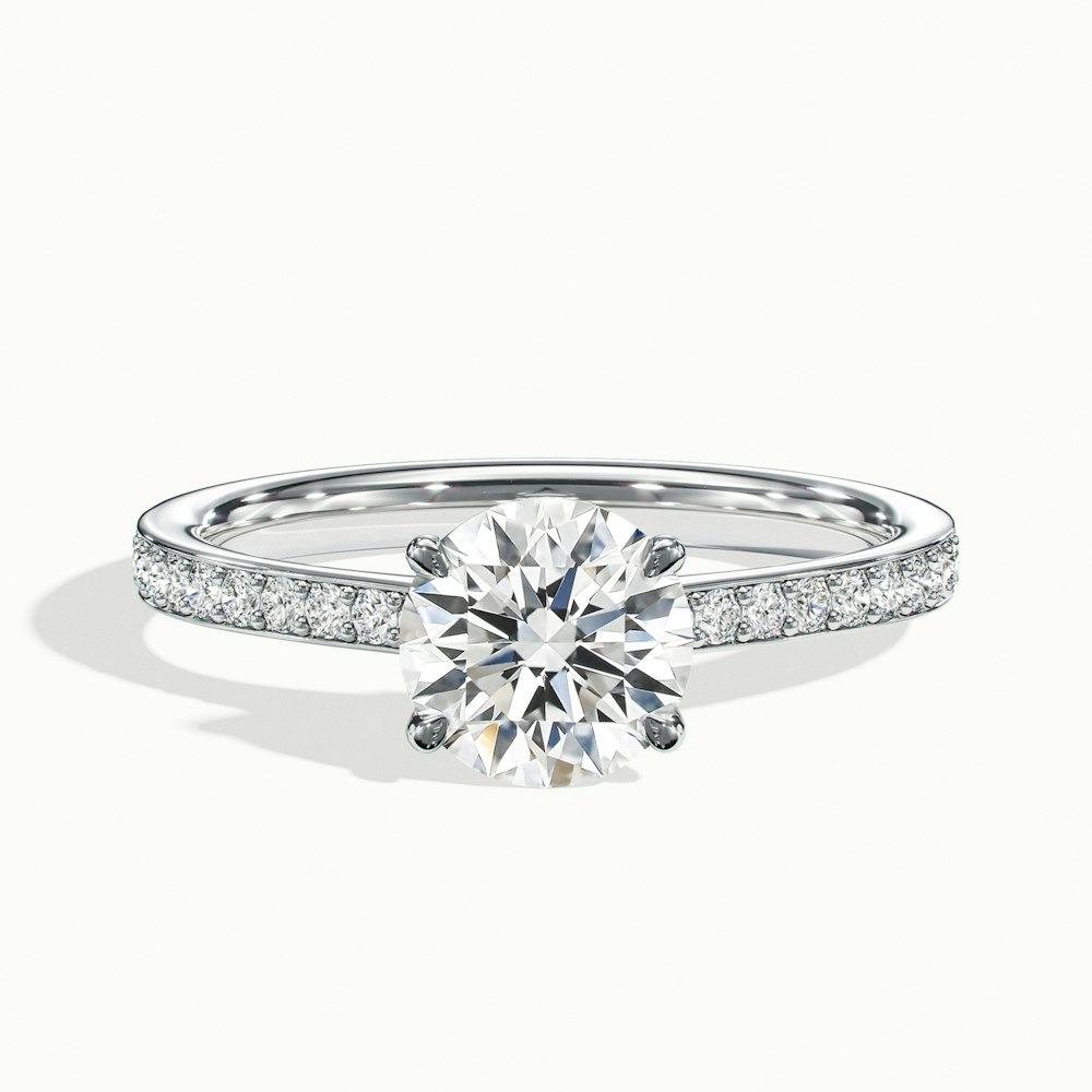 Harlow Pave Prong Round CVD Diamond Ring