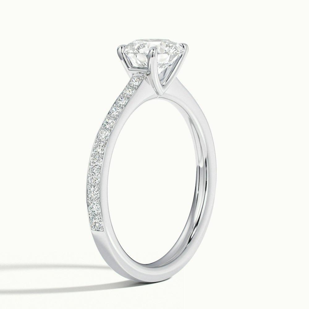 Harlow Pave Prong Round CVD Diamond Ring