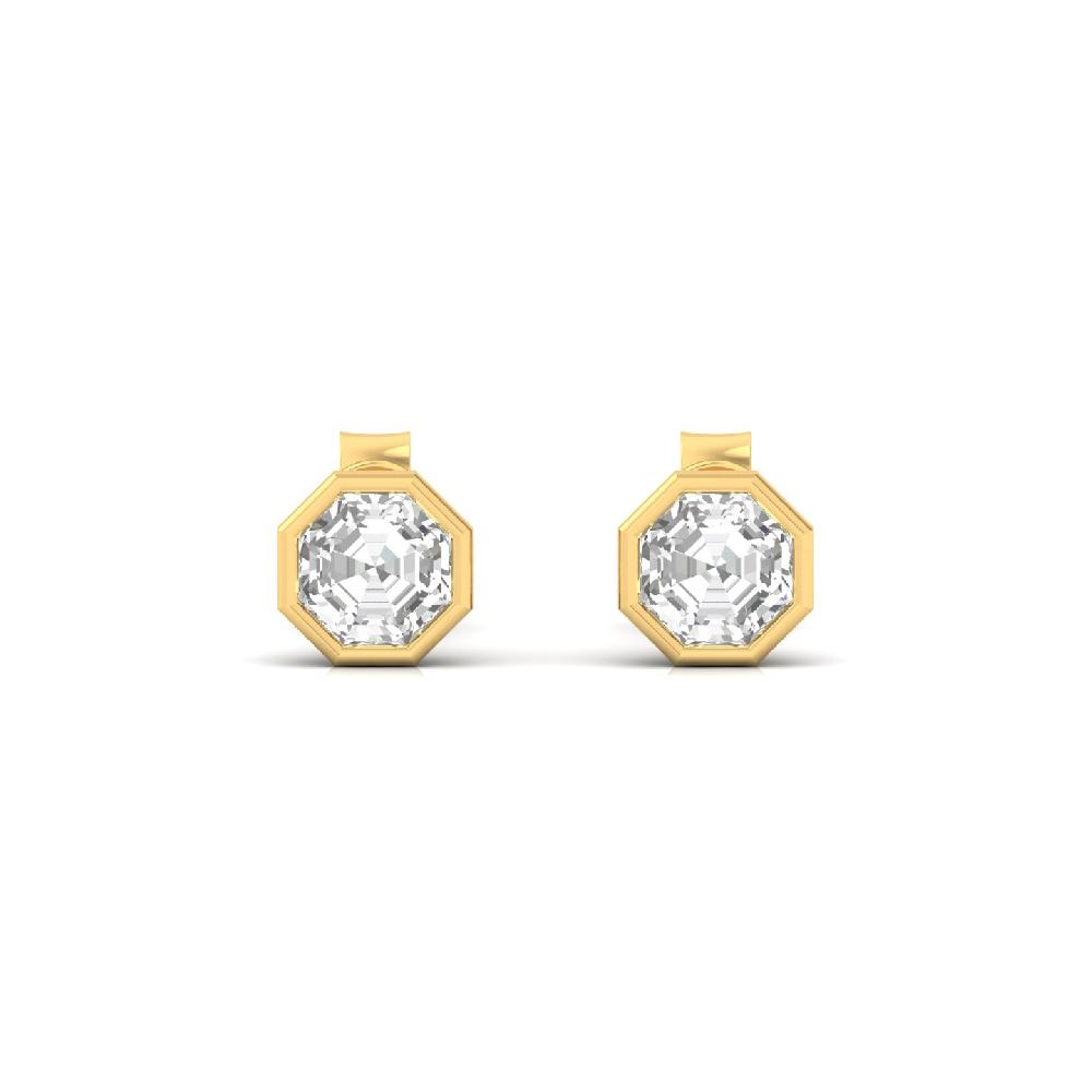 Octagon Brilliance 0.505ct CVD Diamond Blaze Earrings