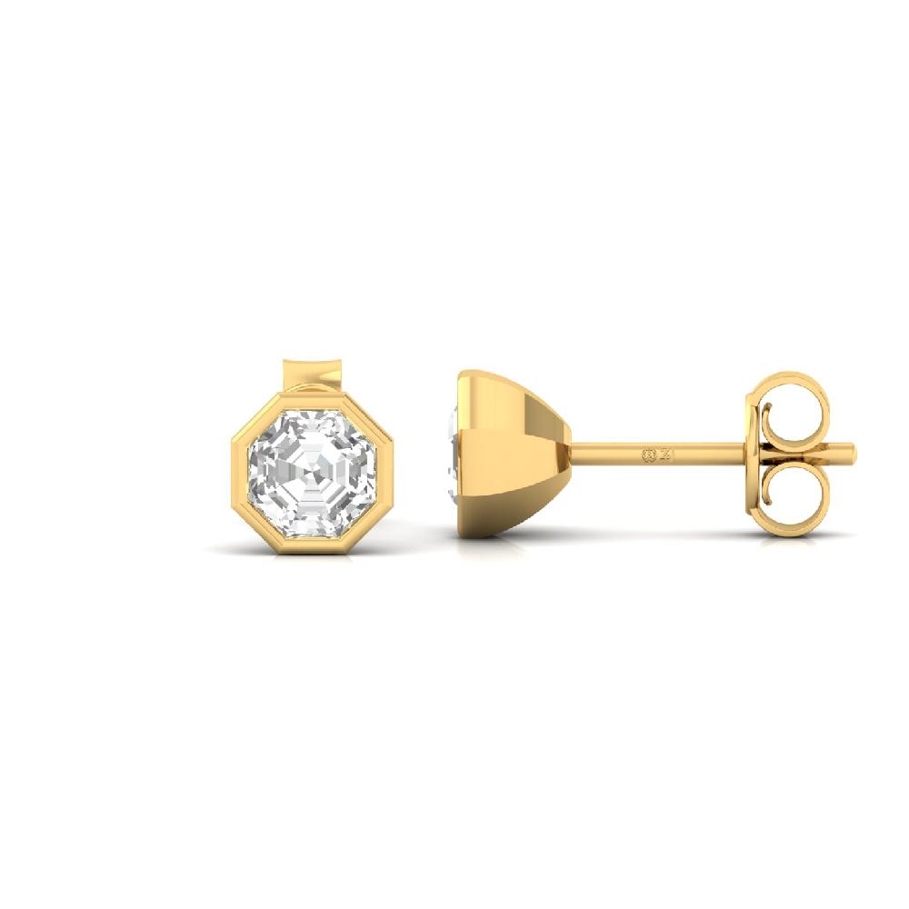 Octagon Brilliance 0.505ct CVD Diamond Blaze Earrings