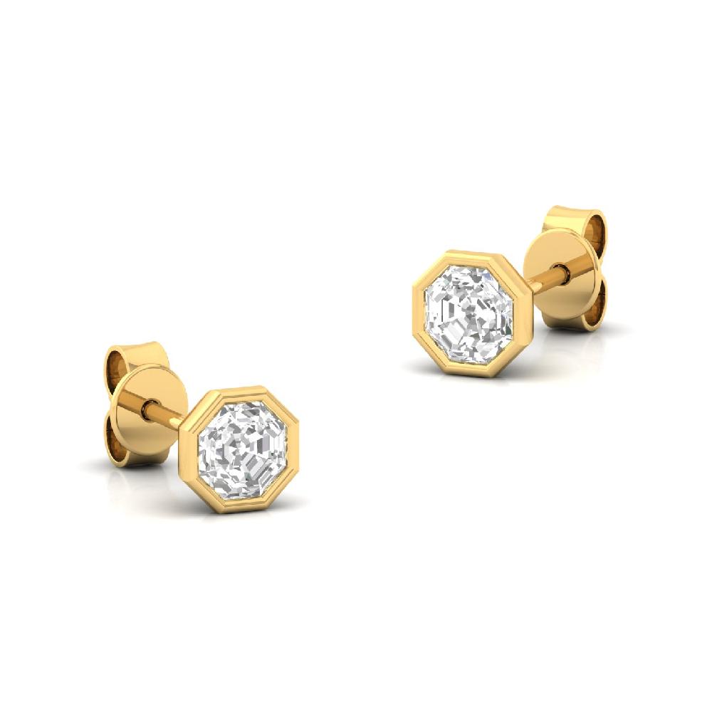 Octagon Brilliance 0.505ct CVD Diamond Blaze Earrings
