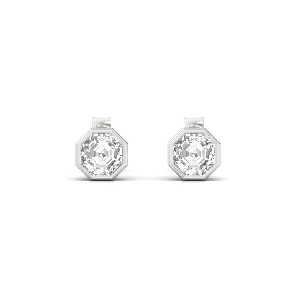 Octagon Brilliance 0.505ct CVD Diamond Blaze Earrings