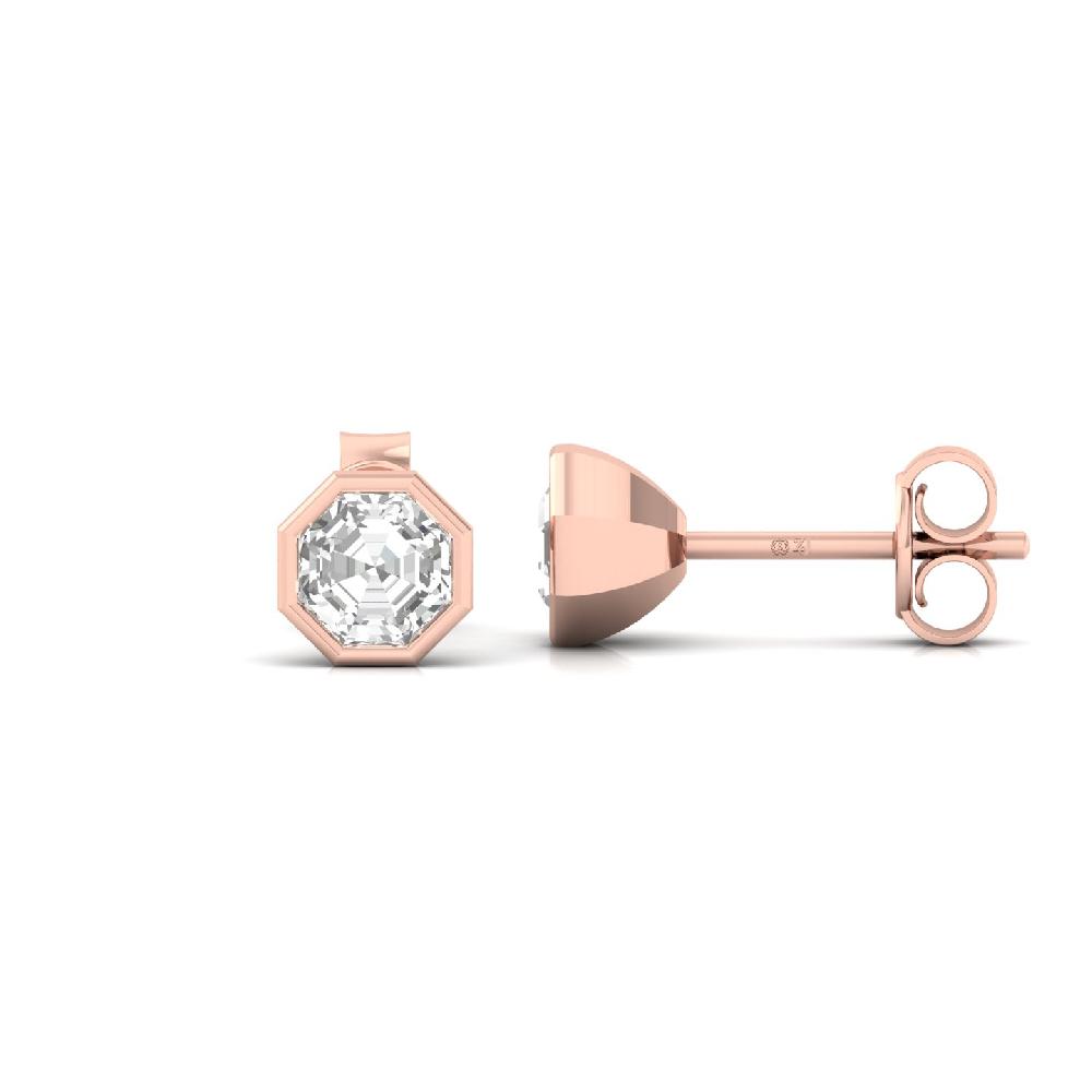 Octagon Brilliance 0.505ct CVD Diamond Blaze Earrings
