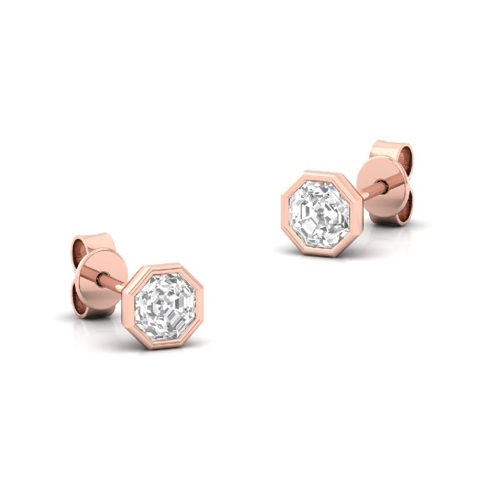 Octagon Brilliance 0.505ct CVD Diamond Blaze Earrings