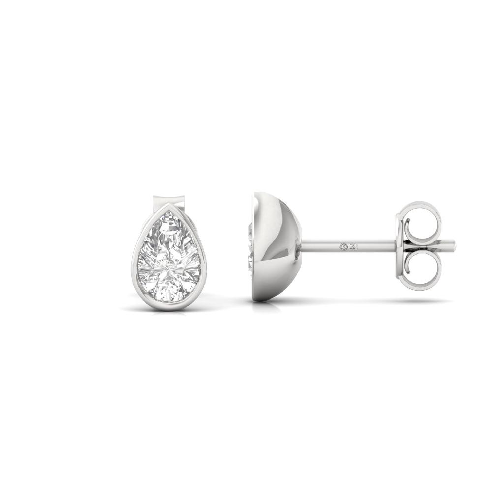 Exquisite Pear 0.355ct CVD Diamond Blaze Solitaire Earrings

