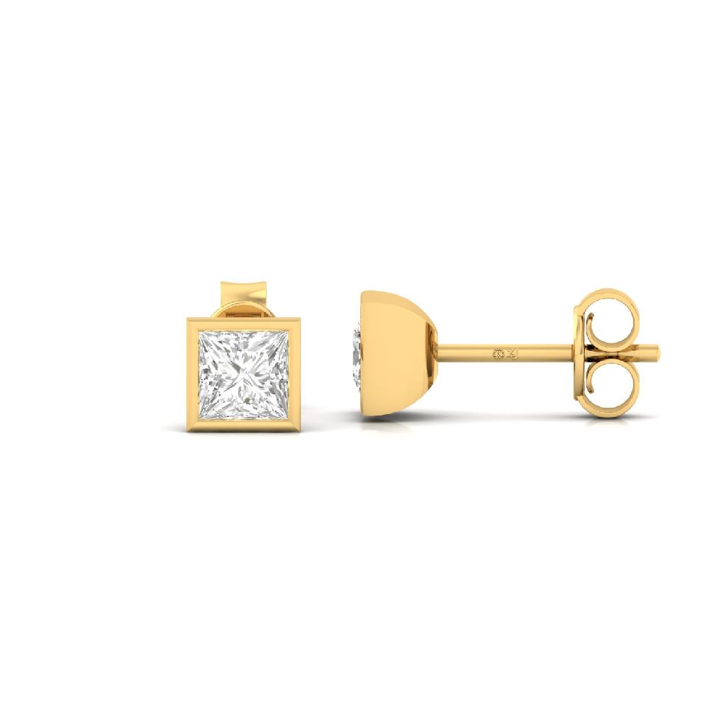 Timeless Princess 0.40ct CVD Diamond Blaze Solitaire Earrings