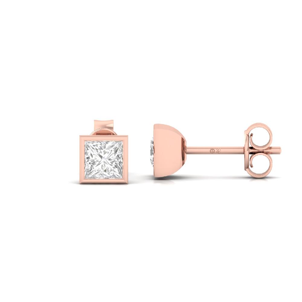 Timeless Princess 0.40ct CVD Diamond Blaze Solitaire Earrings