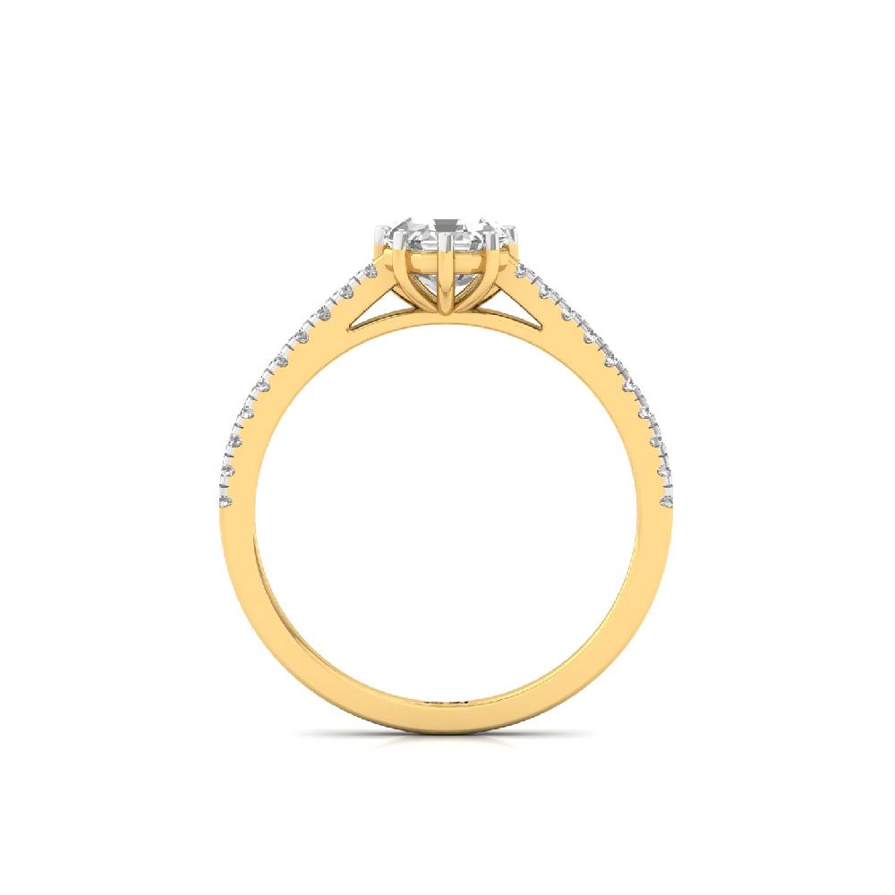 1.00ct Octagon CVD Diamond Celestial Solitaire Ring
