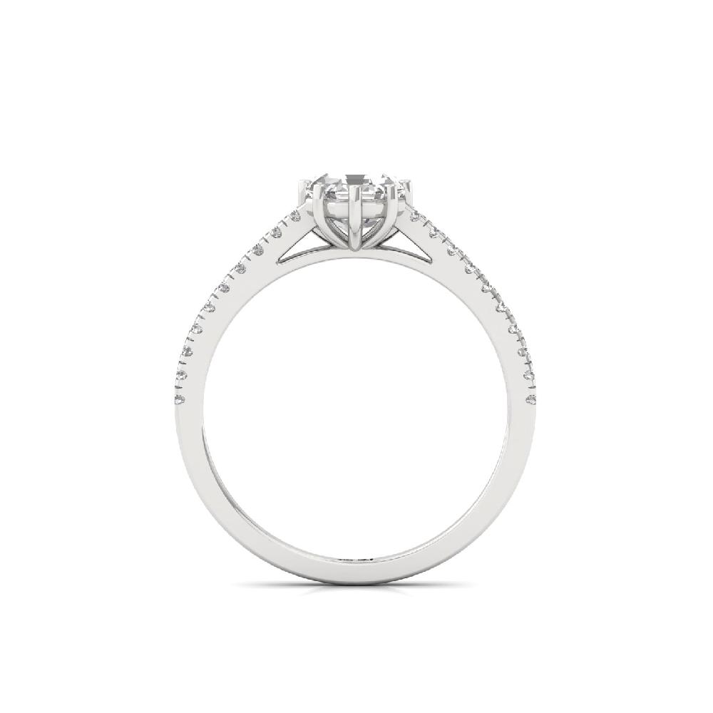 1.00ct Octagon CVD Diamond Celestial Solitaire Ring