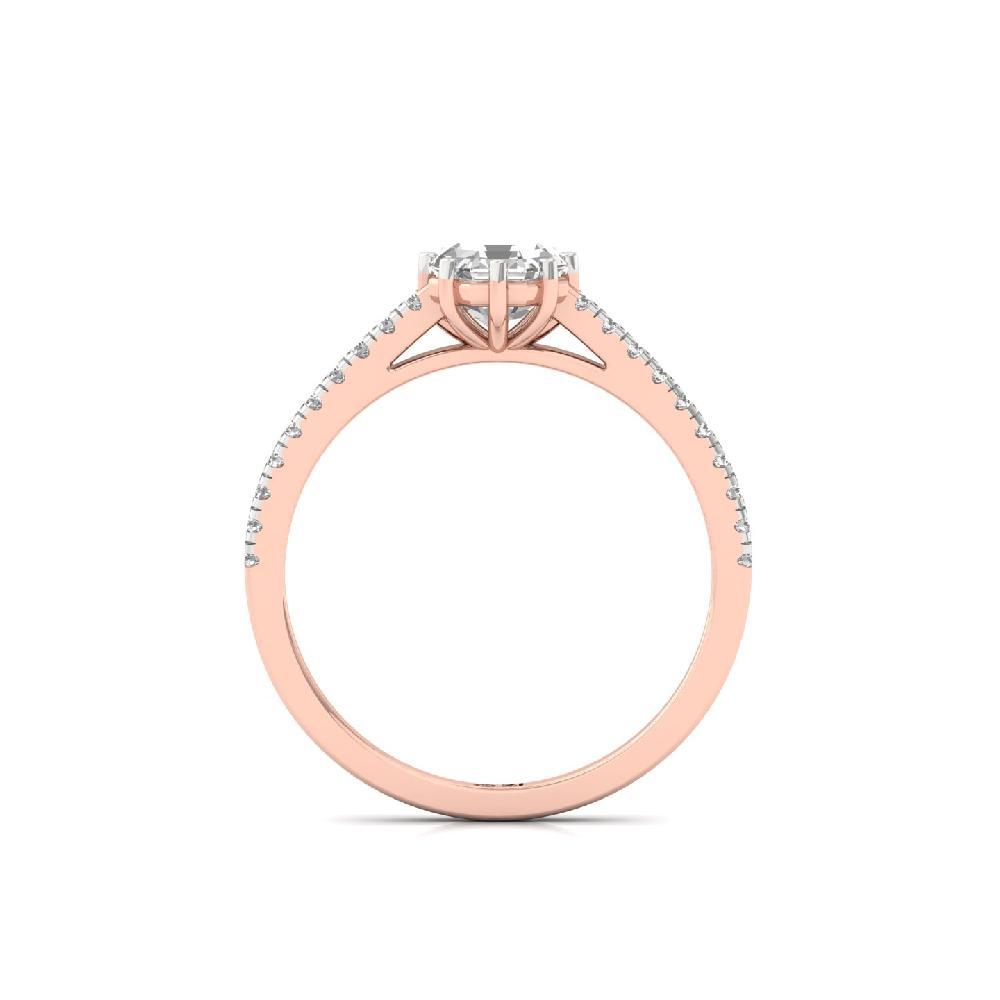 1.00ct Octagon CVD Diamond Celestial Solitaire Ring